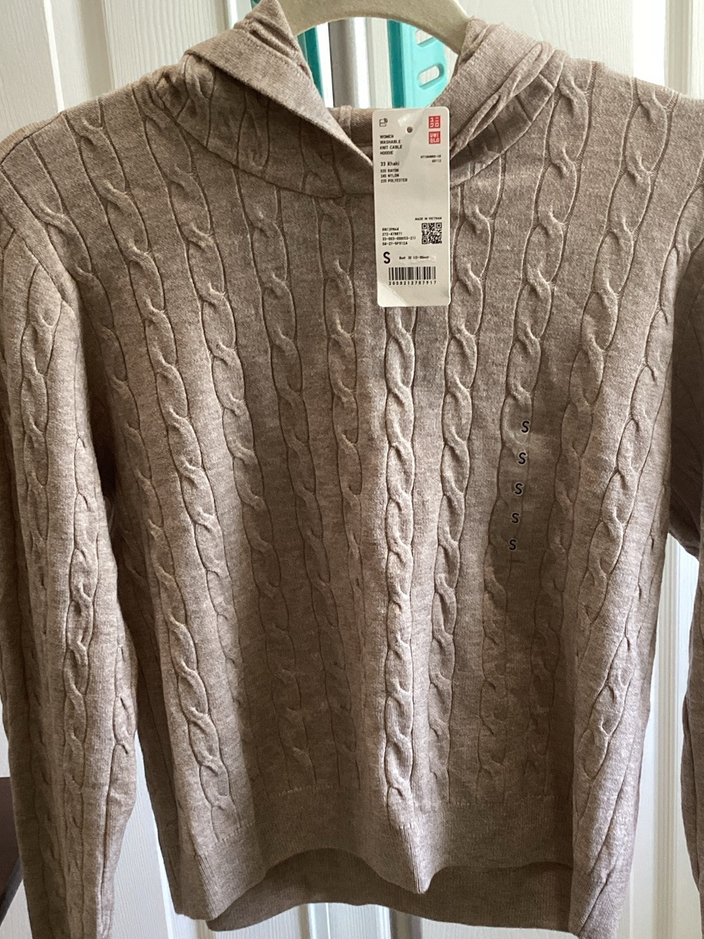 Uniqlo Women's Cable-Knit Turtleneck Sweater - Taupe